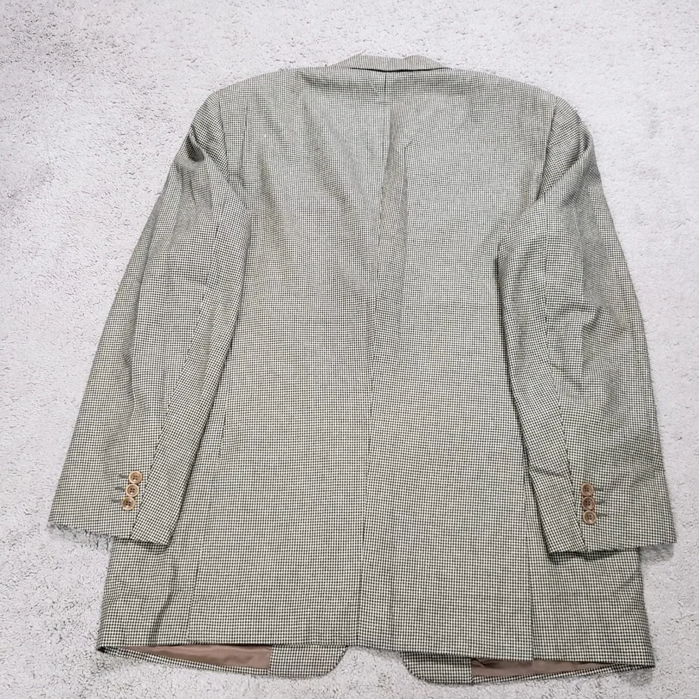Canali Silk Wool Blazer 44R Tan Italy Suit Jacket